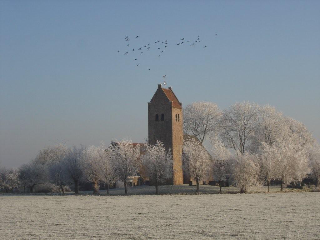 Kerkje in de winter